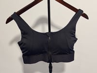 [984]N High-Performance Front Zipper Sports Bra for Women - Shock-Absorbing Running Large Size Fitness Bra Anti-Sag Yoga Tank Top