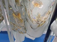 [283]G   Guoguo Jia Emerald Shadow Flower Branches New Chinese Style Embroidered Jacquard Jacket Women's Spring New Fashion Elegant Top