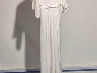 [592]N  Women's 2025 New Slimming High-Waisted Wide-Leg Jumpsuit for Beach Vacation White Long Pants