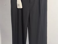 [050]G  Black Ice Silk Women's 2025 Summer New Lightweight High-End Drape High-Waist Slim Fit Straight Leg Suit Pants