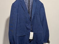 [223] [Carnival Price] Light Blue Thin Casual Blazer for Spring and Autumn 2025, Slim-Fit Men's Fashion Business Jacket