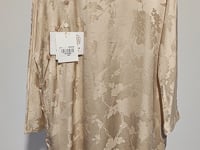[743] Feiyitang Chinese Literary Vintage Improved Chinese Style Silk Brocade Satin Oblique Collar Round Neck Jacket Tang Suit Women's Top