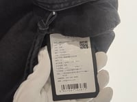 [164] MOCO summer rock-style black denim skirt-pants low-waisted deconstructed wrap-around cargo pocket cotton shorts Moreto