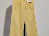 [407] Old Yang's Private Collection / Mango Check Carrot Pants High-Waisted Loose Wide-Leg Hips-Covering Long Trousers Casual Yellow Plaid Pants