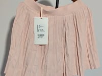 [361]G   MandyZ French-style lush pink A-line half skirt women shimmering spring summer style short plication skirt