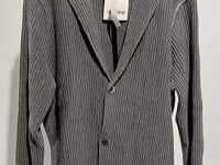 [181]N Echo丨"Capsule" Folded Wool Blend Pleated Issey Miyake-inspired Suit Jacket for Men, Light and Loose for Spring and Summer, Fashionable