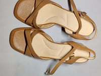 [203]N Uncle Wu's Red Cloud One-Strap Elegant Thick Heel Sandals for Summer Platform High Heels