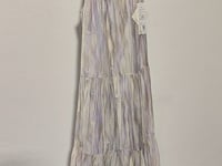 [669]N MELLIIY 2025 Gentle Vacation Style Cami Dress Women's Summer New Sleeveless Ombré Purple A-Line Dress