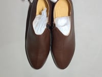 [610]G    WENQIU~3.5cm pointed toe chunky heel women's incredibly soft sheepskin mid-heel shallow vamp comfortable side zipper small leather shoes
