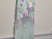 [055]N High-end evening gown for women, strapless light luxury banquet dress, stunning coming-of-age ceremony tulle mermaid skirt, fairy-like bridal dress for engagement or morning attire