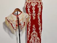 [853]N Heavyindustryqipaoxiumeliberationoutfitweddinggownengagementandtoastdress2025newbrideoutforweddingcidereweddingredshawls