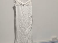 [631]G    Sanya vestido de viagem para férias à beira-mar, branco, super leve, estilo fada, vestido de casamento sexy, suspensórios, cauda de peixe