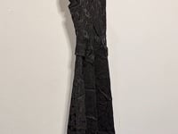 [289]G   2025 Summer Women's Clothing 2025 New Elegant Black Stand Collar Slim Fit Waist-Trimming Jacquard Qipao Dress Long Dress