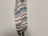[625]G  Blacknini "Hot Air Balloon" Premium Double-faced 12-gauge Bouclé Yarn Colorful Striped Knit Vest/Dress