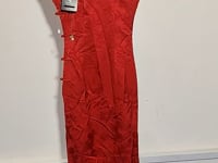 [438]G    Sisu New Chinese Style New Traditional Modified Qipao 2024 New Bridal Engagement Wedding Elegant Simple Short Sleeve Red Toast Clothing