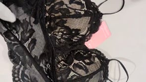 [280]N Victoria French-style open-back women's underwear, large chest slimming wireless lace tank top bra