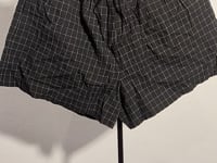 [846]G  [Carnival Price] COS Women s OS Casual Fit Cotton Shorts Black/Plaid 2025 Summer New Arrival 1271232004]
