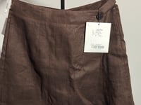 [833]N Blacknini "Chocolate" French-imported natural linen, Italian-dyed, moisture-wicking and breathable shorts