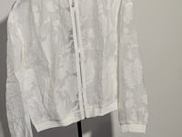 [525]N Yanyu White Sun-Protective Cardigan for Women, Summer 2025 New Arrival, Thin Crochet Hollow-Out Breathable Sun Protection Outer Layer Top
