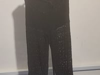[323]NM  Lightweight Airy Lace Hollowed-out Muscle-relaxed Drawstring Knit Air Pants with Fine Indian Velvety Cotton