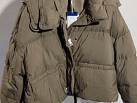 [395]G    TAKEANAP Women's Short Down Jacket Winter Hooded Warm White Duck Down Puffer Coat for Petite