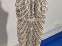 [252]GM   Champagne Evening Dress for Women  Summer Celebrity Party Backless Mermaid Sequined Gown with Premium Feel