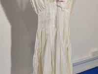 [457]N Chen Jianan NNS [Pure White Goddess Dress] 60-Count Lyocell Tencel Heavy-Lace Accented Waist Cinching Dress