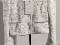 [236]N Yu Xiaoxiao [Dazzling White Rich Beauty] Custom Heavy-Duty Design Hand-Sewn Ribbon Chanel-Style Jacket
