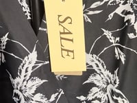 [549]G    Summer  V-Neck Wrap Style Elegant Full Graphic Print Floral Chiffon Dress