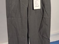[010]GM    Women's Pants  Summer Navy Straight Slim Casual Commuter Cropped Pants