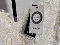 [946]NM  One-shoulder lace lightweight wedding dress with an elegant high-end feel, fishtail design for entrances, forest-style, extremely ethereal and niche, suitable for welcome and engagement ceremonies