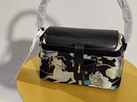 [253]GM    New Chinese Style Song Brocade Tiger Suppressing Five Poisons Handbag  National Style Niche Box Bag Cowhide Crossbody Bag