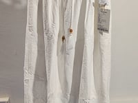 [559]G    Pumpkin Valley South of France Love Letter 100% Cotton White Hollowed Embroidered Women's  Skirt