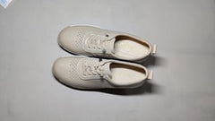 [526]GM   Casual Hollow-out Genuine Leather Women's Shoes, Spring/Summer New Arrival, Soft-soled Mother's Shoes, Thick-soled Breathable Cowhide Hollow-out Cow Leather Women's Shoes