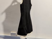 [379]M  Mandy Zhang elegant MIU-style bow black waist-cinching summer dress for women, high-end sleeveless mini dress