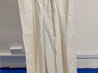 [331]GG    Casual Tencel Linen Herringbone Lightweight Wide-Leg Pants for Women