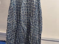 [891]NG   Shared Weaving Petal Blue with Waist Rope 100 Pure Ramie High Density Lightweight Sleeveless Dress Woman Mid Length Summer