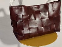 [825]NM  SVintage Vegetable Towed Full-Grain Cowhide Woven Tote Bag Commuter Shoulder Bag