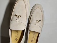 [981]NM  Genuine Leather Loafers for Women with Tassel Buckle, Slip-On Casual Shoes, Round Toe, Versatile Flat Casual Single Shoes