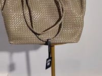 [181]NM   Niche Design Layer One Cowhide Manually Woven Bag Large Capacity Lazy Shoulder Tote Bag