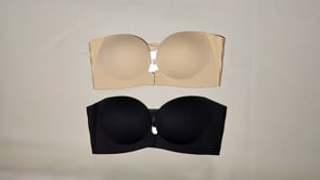 [348]G    [Carnival Price] Zhu Xudan's Same Style Xinmian Second Generation Front-Closure Bandage Bra for Women, Small Chest Push-Up Seamless Non-Slip Strapless Bra