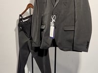 [513]G    Spring/Summer British Style Dapper Stripe Suit for Men, Business Casual Formal Wear, High-End Slim Fit Groom Suit