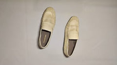 [647]G    [Shoemaker Queen x Rare Luxury] Genuine Eel Skin Loafers - British-Style Small Leather Shoes with Thick Heels and Retro Design