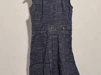 [012]G   OhmyShop "Oxford Diary" Faux Denim Tweed High-Intelligence Girl Collar Dress