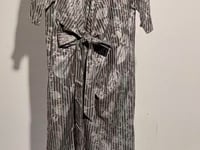 [237]G    Ruyi Lianyun [Yilan] Summer Tie-Waist Printed Knot Dress for Women, New Chinese Style National Trend Retro Long Dress