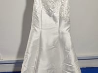 [790]G   French-style main wedding dress  simple one-shoulder satin slim-fit mermaid wedding dress removable train for going out