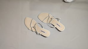 [936]G   [Carnival Price] 73hours Women's Shoes "Madeleine" Same Style as Celebrities, Heeled Slide Sandals with T-strap Design