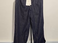 [662]N Vero Moda Women's Jeans Pure Cotton Patchwork Striped Wide-Leg Pants 325232057