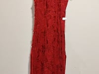 [206]N [Carnival Price] Red Toast Dress for Bride, Qipao for Petite, Bridal Wedding Dress, New Chinese Style Wedding Dress with Modified and Exquisite Design