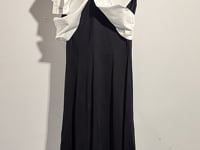 [048]N [Carnival Price] Goryeas Women's Casual Commute Dress Unique Butterfly Collar 1E7R4H040